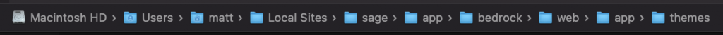 File structure of sage theme